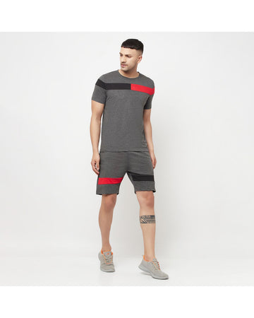 Stripes Knee Length  Shorts & Stripes Half Sleeve T-shirts For Men's Roposo Clout
